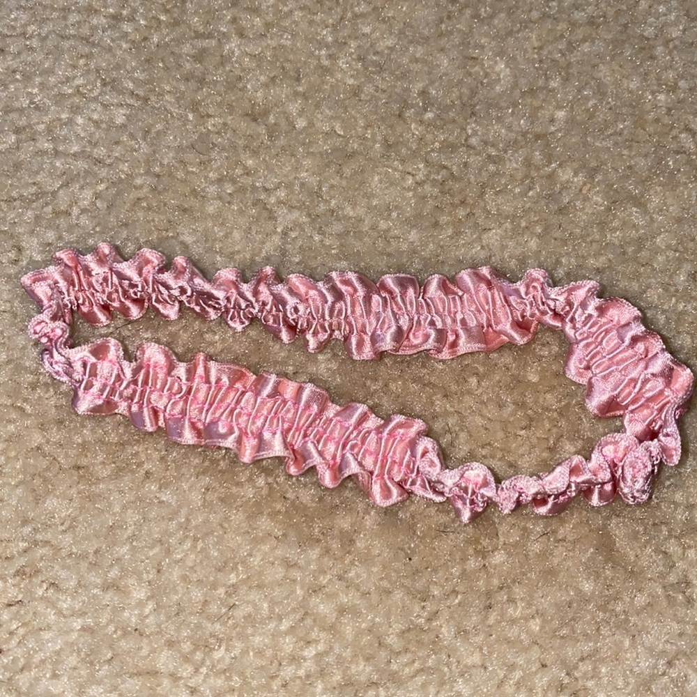 Pink garter.